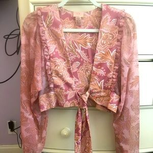 Beautiful tie up blouse